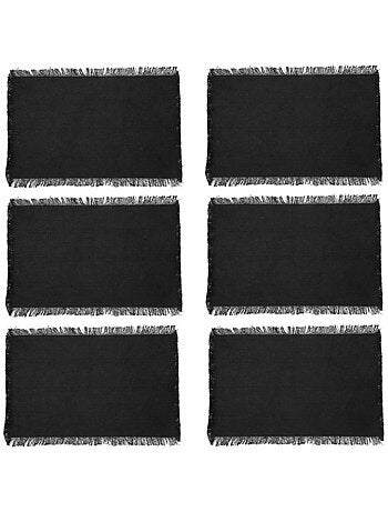 Lot de 6 Sets de table Uma en coton