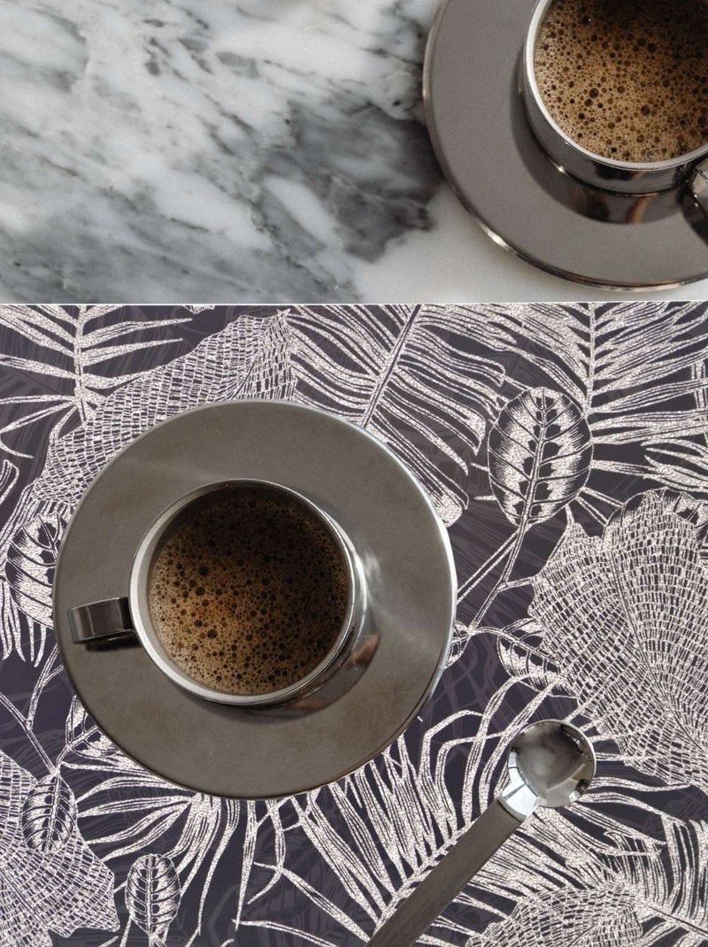 Lot de 6 sets de table Vitali - 28 x 43 cm - Argent Argent - Kiabi