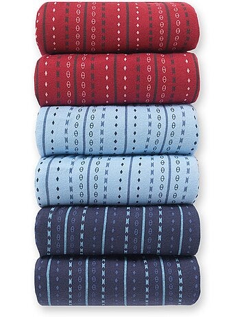 Lot de 6 slips hauts ouverts pur coton - DAXON