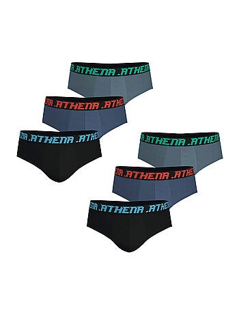 Lot de 6 slips homme Trio Essentiel Athena