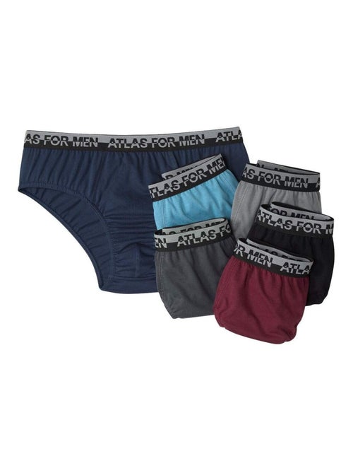 Lot de 6 Slips Unis  - ATLAS FOR MEN - Kiabi