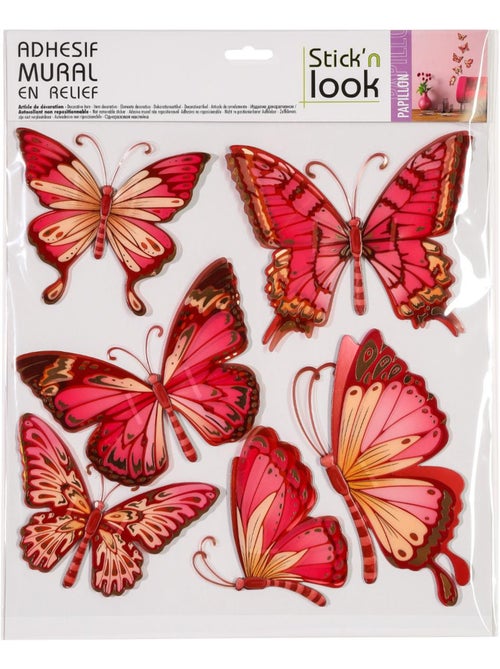 Lot de 6 stickers RELIEF - Kiabi