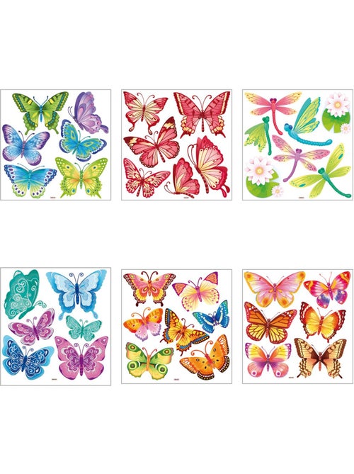 Lot de 6 stickers RELIEF - Kiabi