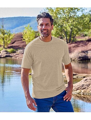 Lot de 6 Tee-Shirts MC Col Rond Unis - ATLAS FOR MEN