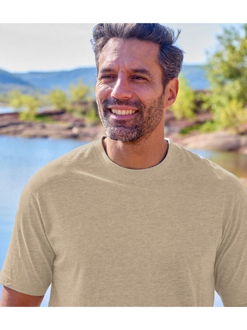 Lot de 6 Tee-Shirts MC Col Rond Unis  - ATLAS FOR MEN - Kiabi