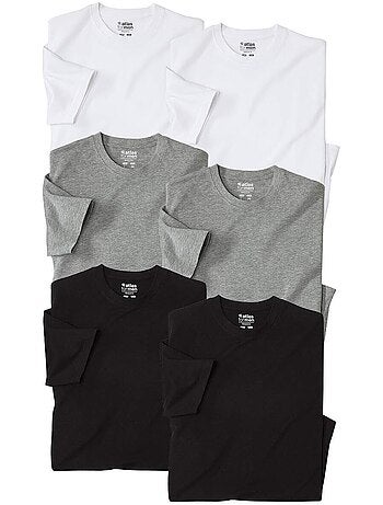 Lot de 6 Tee-Shirts Unis - ATLAS FOR MEN