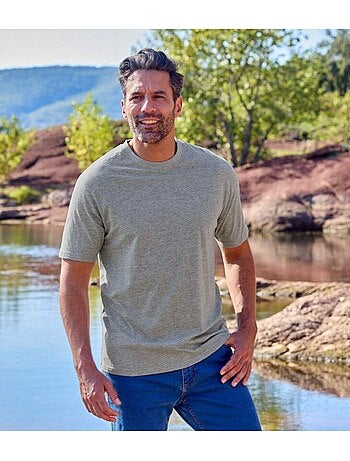 Lot de 6 Tee-Shirts MC Col Rond Unis - ATLAS FOR MEN