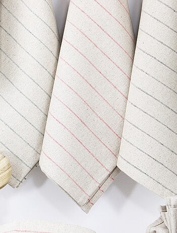 Lot de 6 torchons de cuisine pur Lin LINELLE