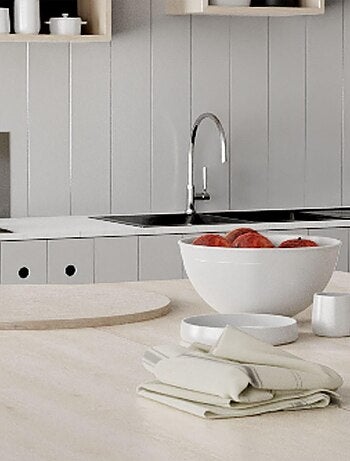 Lot de 6 torchons métis lin-coton BRASSERIE