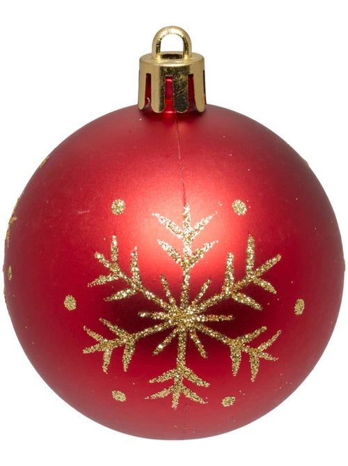 Lot de 60 boules de noël d'et rena - Kiabi