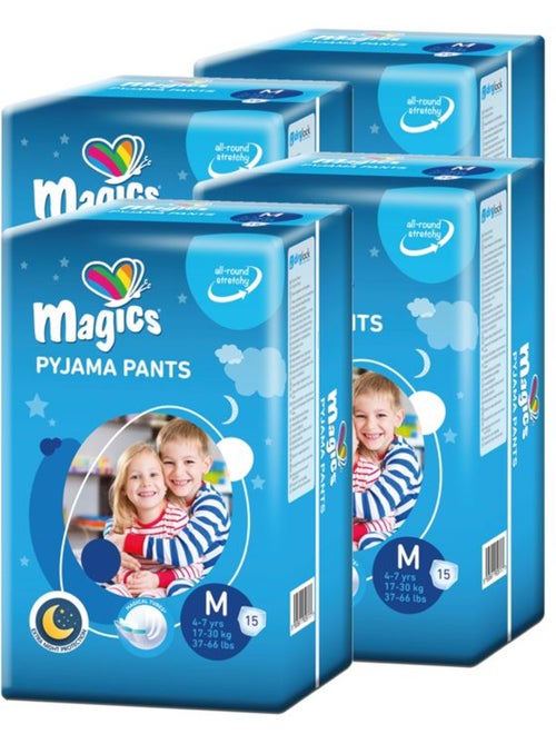 Lot de 60 couches-culottes nuit absorbantes taille m 17-30 kg - magics - Kiabi Lot de 60 couches-culottes nuit absorbantes taille m 17-30 kg - magics - Kiabi