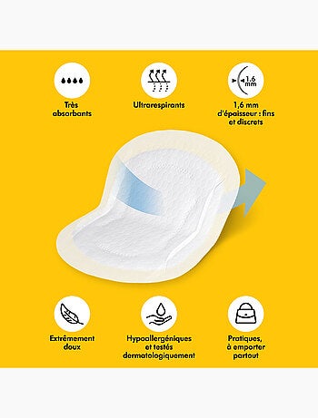 Lot de 60 coussinets d’allaitement lavables Medela Safe & Dry - Ultra doux, absorbants et
