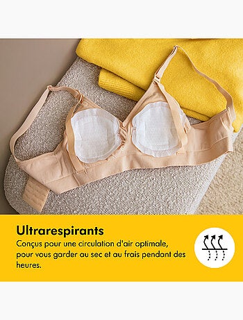 Lot de 60 coussinets d’allaitement lavables Medela Safe & Dry - Ultra doux, absorbants et