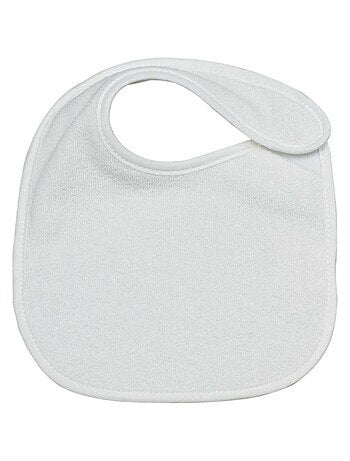 Lot de 7 bavoirs à velcro Essentiel écrus