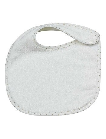 Lot de 7 bavoirs à velcro Essentiel écrus