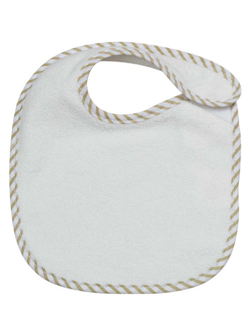 Lot de 7 bavoirs à velcro Essentiel écrus - Kiabi
