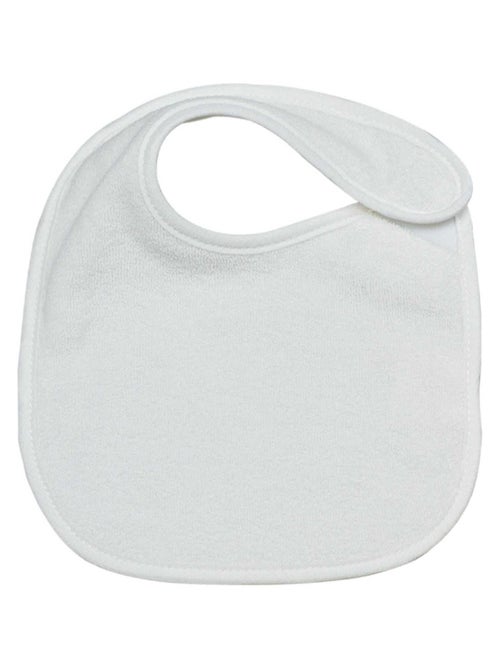 Lot de 7 bavoirs à velcro Essentiel écrus - Kiabi