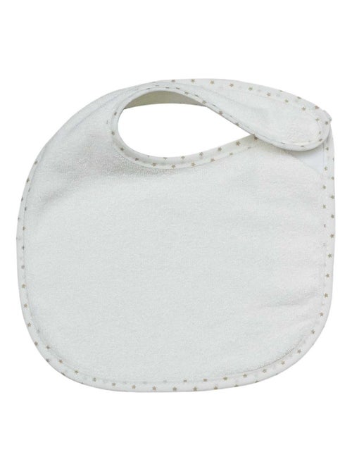Lot de 7 bavoirs à velcro Essentiel écrus - Kiabi