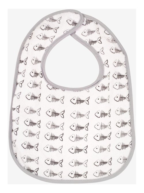 Lot de 7 bavoirs à velcro Poisson - Kiabi Lot de 7 bavoirs à velcro Poisson - Kiabi