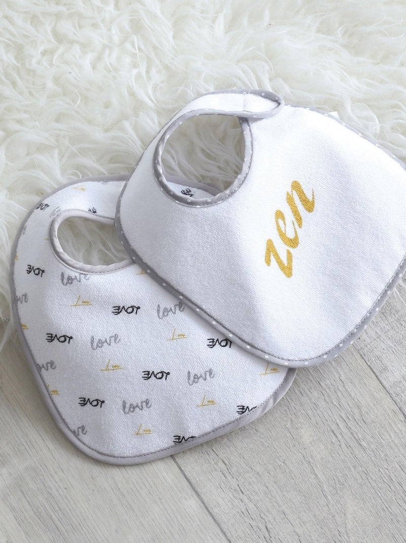 Lot de 7 bavoirs bébé Jaune - Kiabi