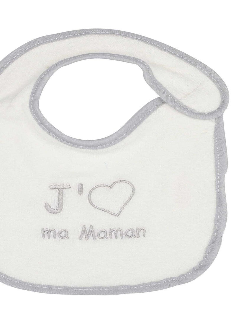 Lot de 7 bavoirs bébé Trois Kilos Sept Ecru - Kiabi