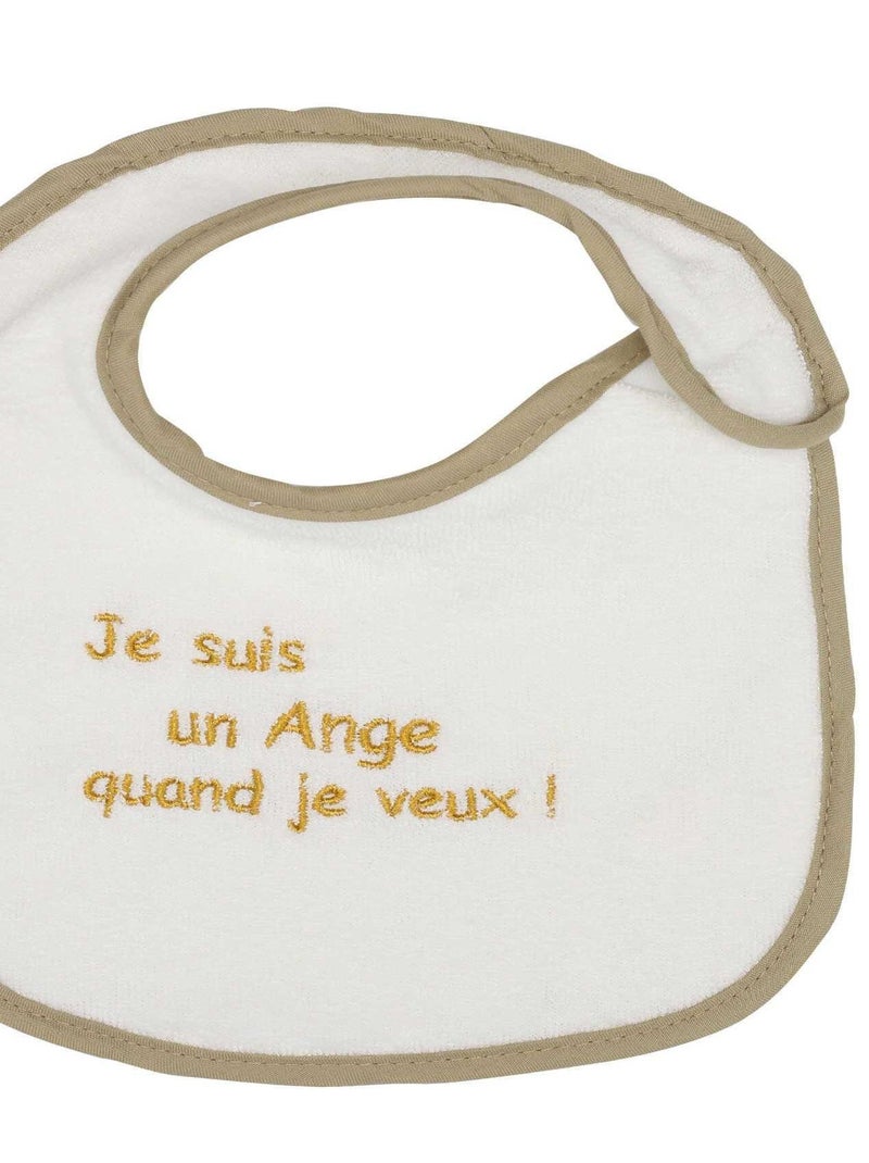 Lot de 7 bavoirs bébé Trois Kilos Sept Ecru - Kiabi