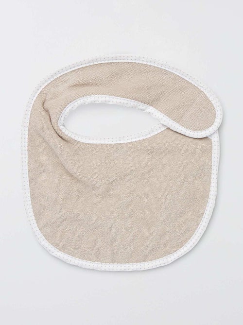 Lot de 7 bavoirs éponge à scratch - Kiabi