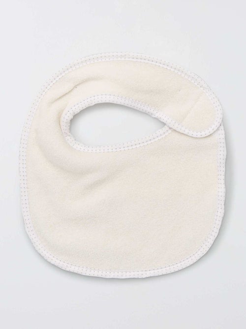 Lot de 7 bavoirs éponge à scratch - Kiabi