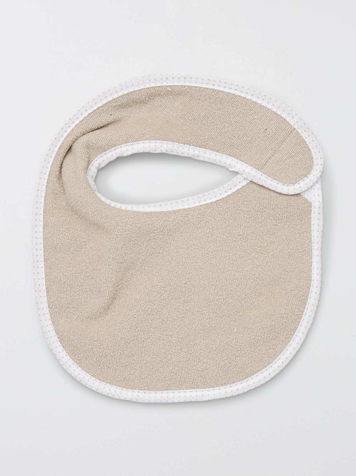 Lot de 7 bavoirs éponge à scratch - Kiabi