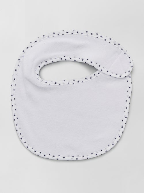 Lot de 7 bavoirs éponge à scratch - Kiabi