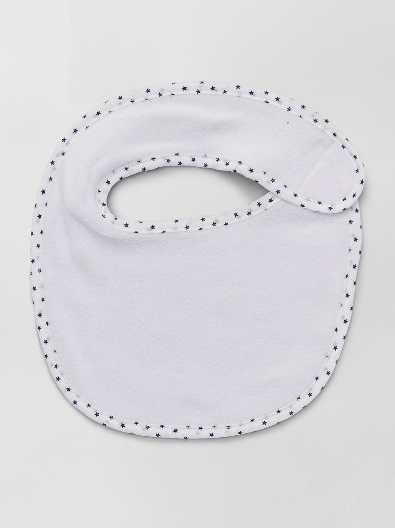 Lot de 7 bavoirs éponge à scratch Bleu marine - Kiabi