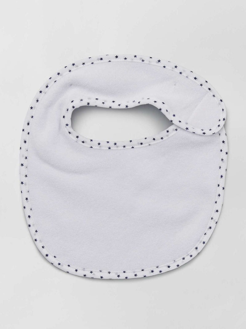 Lot de 7 bavoirs éponge à scratch Bleu marine - Kiabi