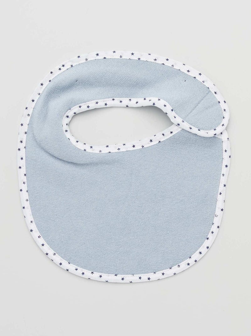 Lot de 7 bavoirs éponge à scratch Bleu marine - Kiabi