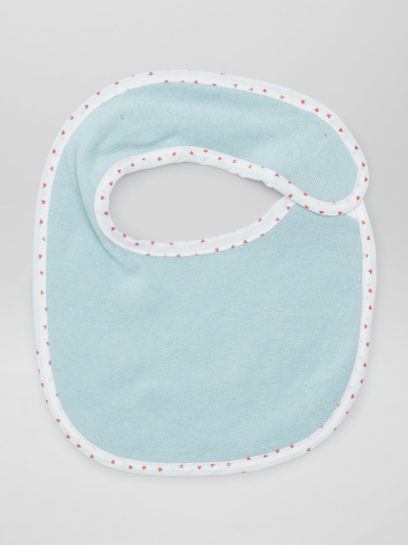 Lot de 7 bavoirs éponge à scratch Rose - Kiabi