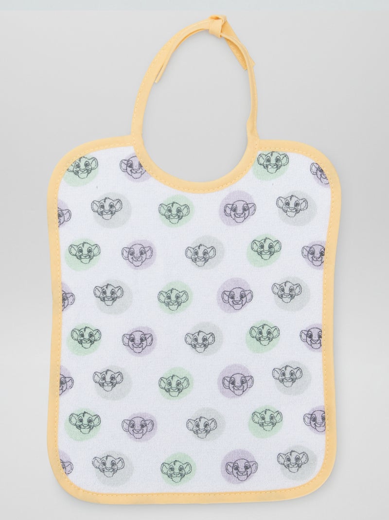 Lot de 7 bavoirs 'Le Roi Lion' Vert/jaune - Kiabi