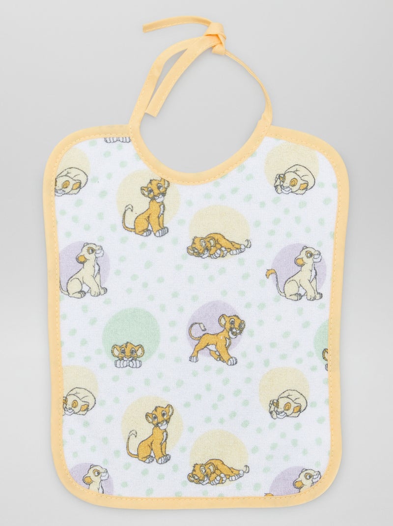 Lot de 7 bavoirs 'Le Roi Lion' Vert/jaune - Kiabi