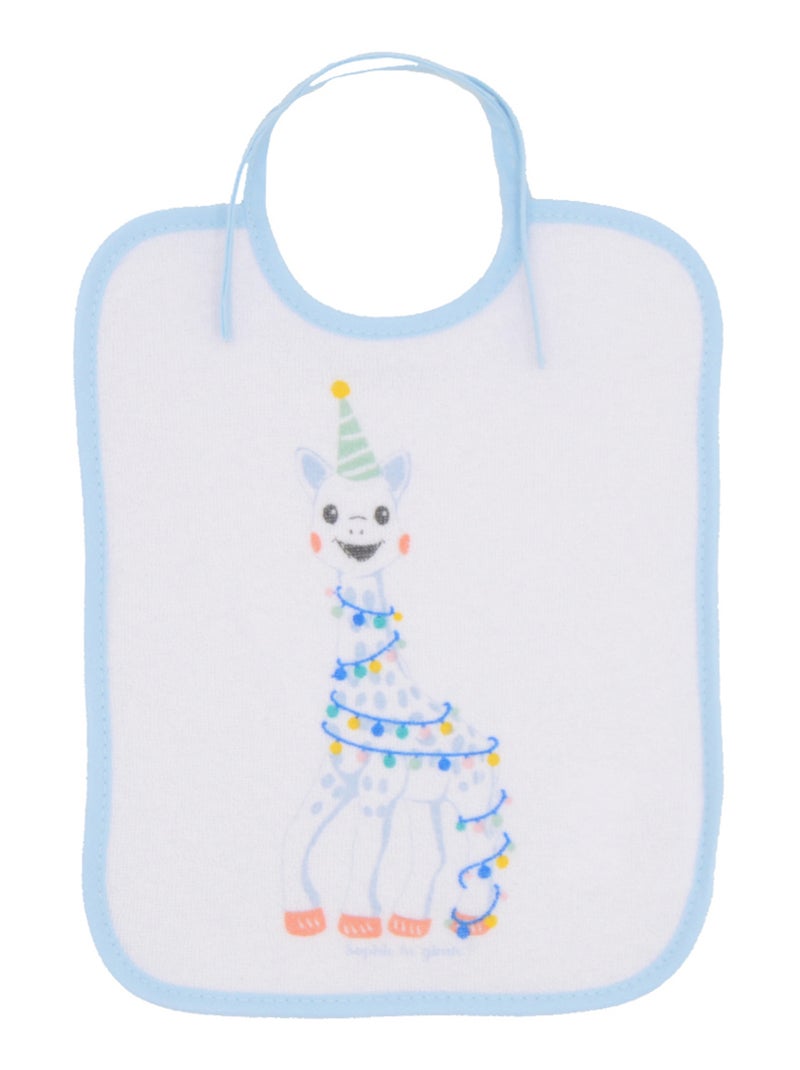 Lot de 7 bavoirs naissance à lacets Sophie la Girafe Edition Anniversaire Vert - Kiabi