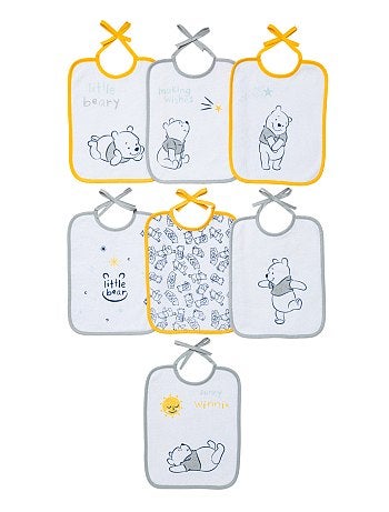 Lot de 7 bavoirs 'Winnie l'Ourson'