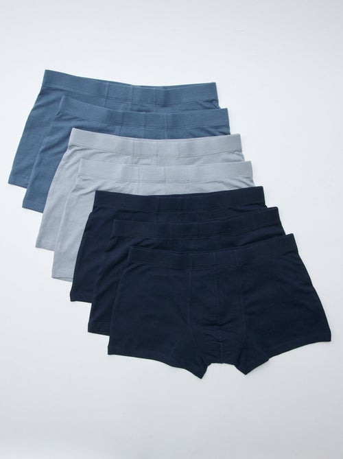 Lot de 7 boxers stretchs - Kiabi