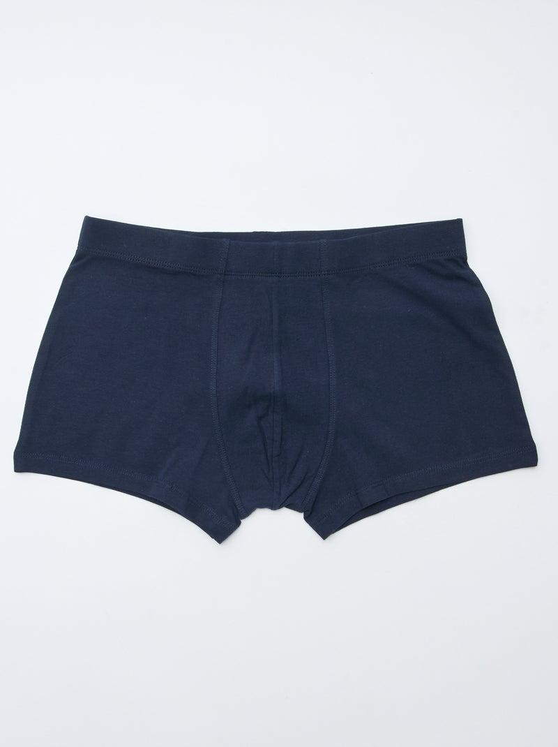 Lot de 7 boxers stretchs Bleu - Kiabi