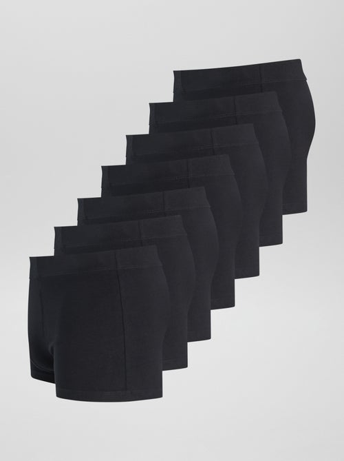 Lot de 7 boxers stretchs - Kiabi