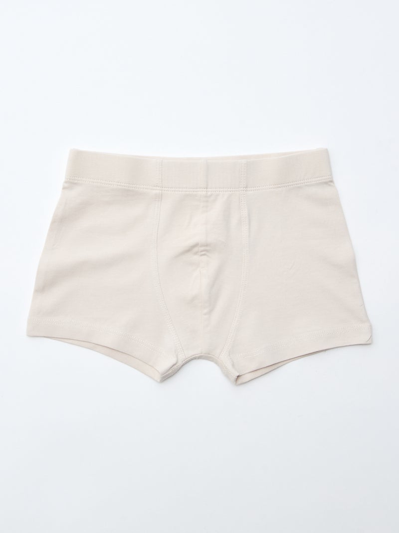 Lot de 7 boxers unis pour homme Beige - Kiabi