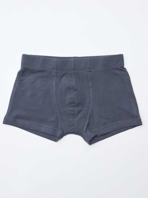Lot de 7 boxers unis pour homme - Kiabi