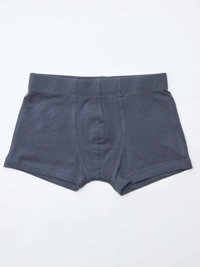Lot de 7 boxers unis pour homme Marron - Kiabi