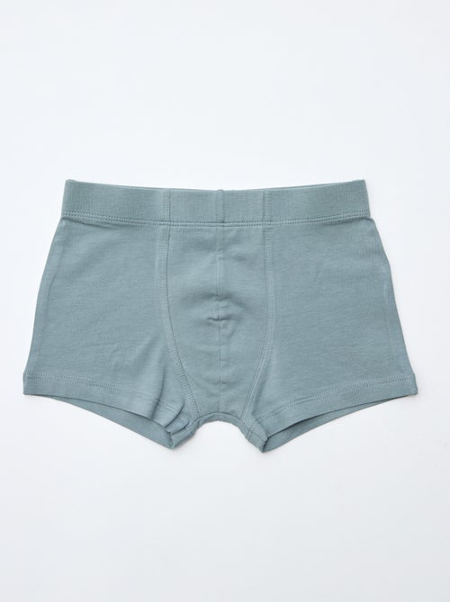 Lot de 7 boxers unis pour homme - Kiabi