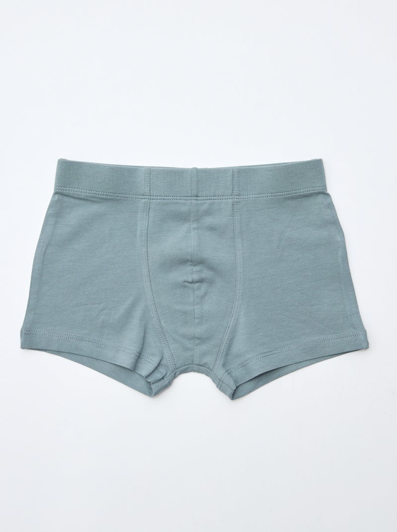 Lot de 7 boxers unis pour homme Marron - Kiabi