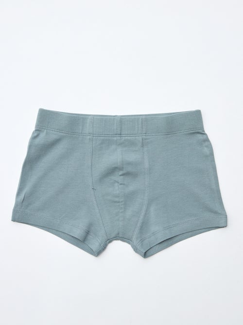 Lot de 7 boxers unis pour homme - Kiabi