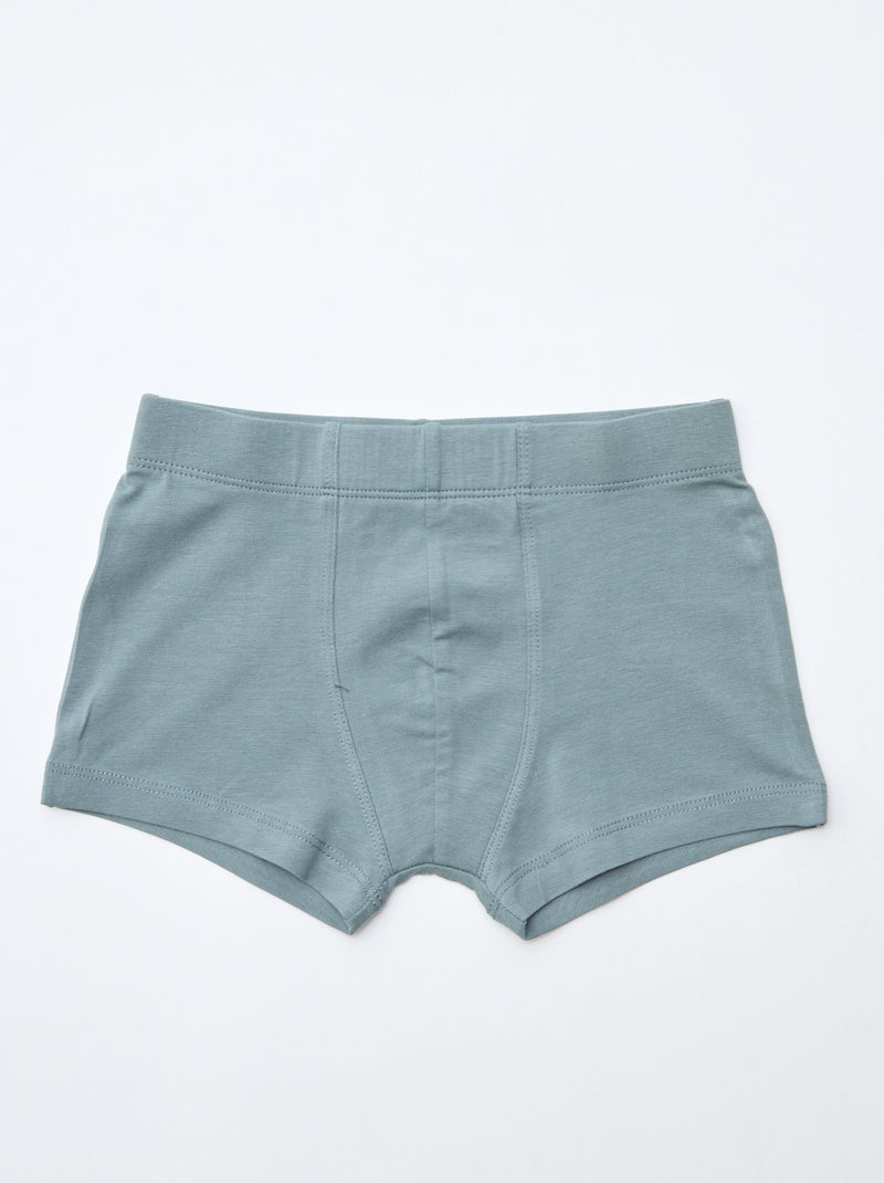 Lot de 7 boxers unis pour homme Marron - Kiabi