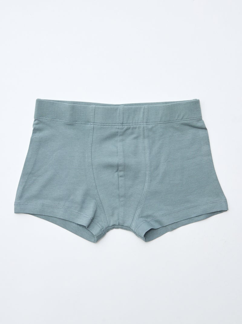 Lot de 7 boxers unis pour homme Marron - Kiabi