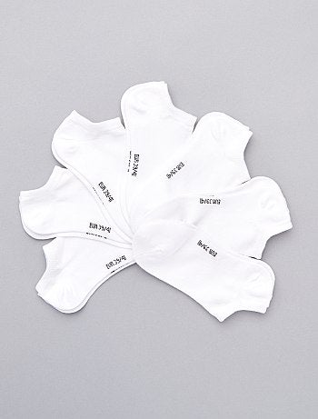 Lot de 7 chaussettes en coton invisibles pour femme